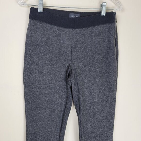 White House Black Market Gray Ponte Slim Ankle Pants Sz 4 - Picture 5 of 13